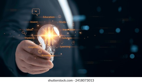 Concept of Online education E-learning Internet Technology Webinar Online Courses concept.Online education training and e-learning..Education internet Technology.Digital courses to develop new skills