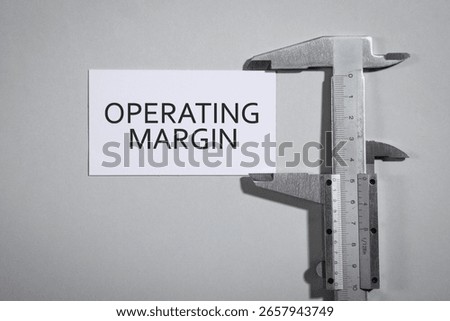 Concept of Operating Margin. Business concept
