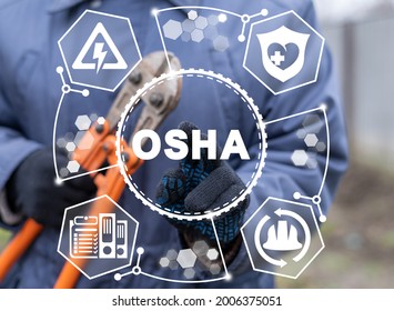 Concept Of OSHA Occupational Safety And Health Administration.