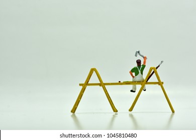 Concept, Painters Group, On a white background - Shutterstock ID 1045810480