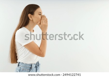 Concept of people with beautiful young woman