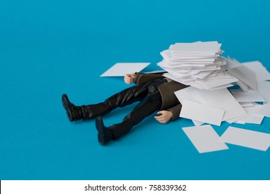 Concept, people swamped with paperwork - Shutterstock ID 758339362