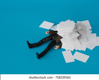 Concept, people swamped with paperwork - Shutterstock ID 758339365