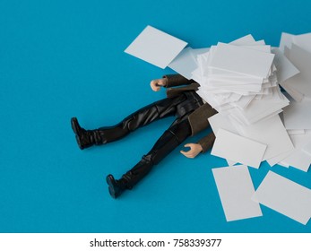 Concept, people swamped with paperwork - Shutterstock ID 758339377