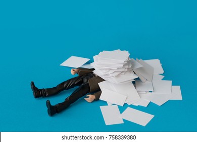 Concept, people swamped with paperwork - Shutterstock ID 758339380
