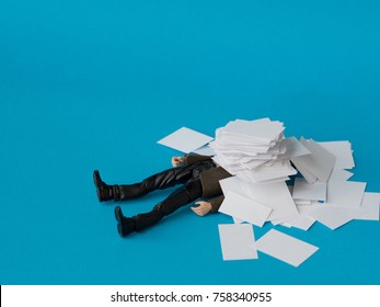 Concept, people swamped with paperwork - Shutterstock ID 758340955