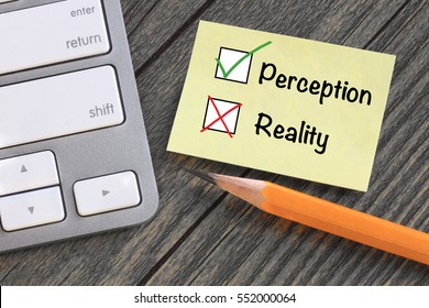 concept of perception versus reality 