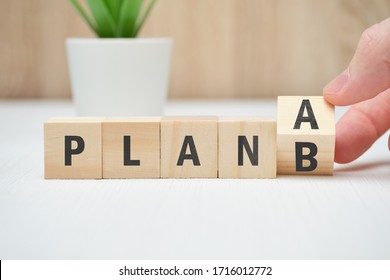 Concept of plan A and B as an alternative and emergency actions. Close up. - Shutterstock ID 1716012772