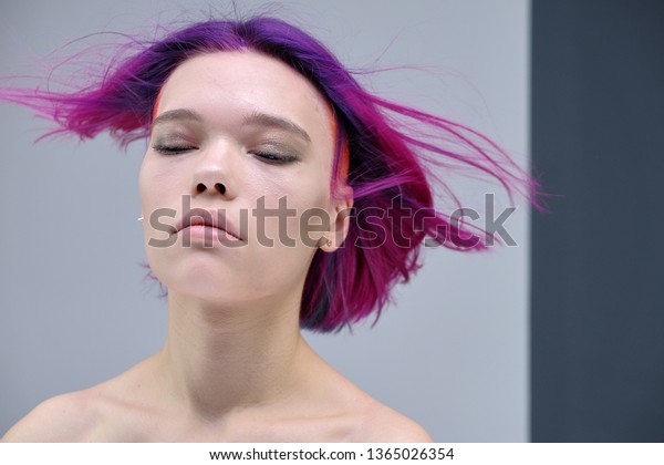 Concept Portrait Punk Girl Young Woman Stock Photo Edit Now