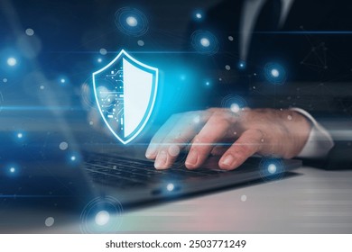 Concept of preventing access to important data, encrypting access to data, storing databases, storing data in servers for backup and loss prevention, preventing access to corporate systems.