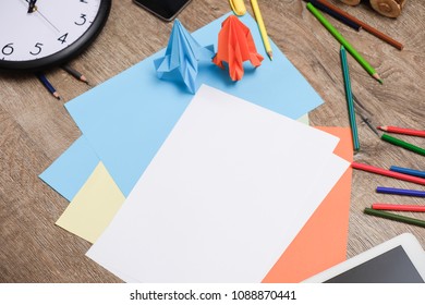 Concept, the process of startup design and development. Creative brainstorm ideas of innovation.