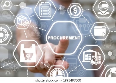 Concept Of Procurement. Product Procurement Management. Supply Chain Retail. Supplier And Delivery Goods Logistic Service.