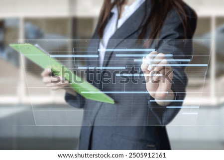 The concept of project planning and management using modern digital technologies.