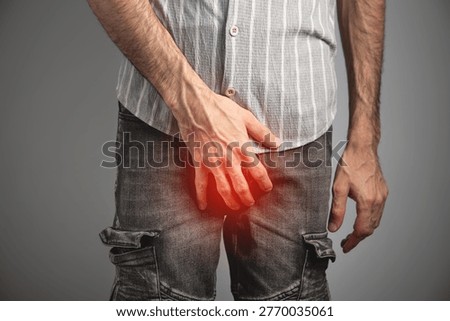 Concept of prostate and bladder problem.
