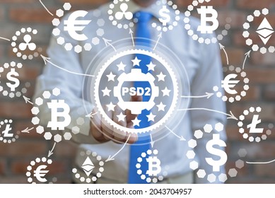 Concept Of PSD2 Payment Services Directive. Open Banking Payment Service Provider Security Protocol.