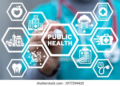 Concept Of Public Health. Modern Medical Sector.