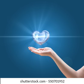 Concept Of A Pure And Healthy Heart.