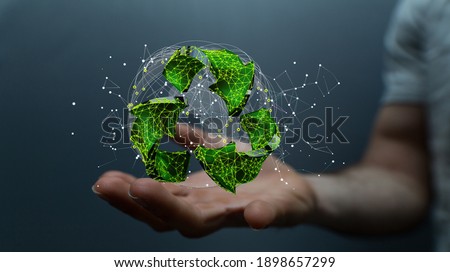 Concept of recycling - 3d rendering eco