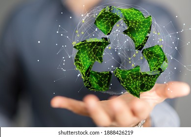 Concept of recycling - 3d rendering ecology - Shutterstock ID 1888426219