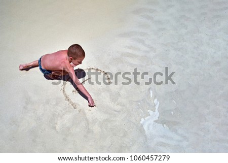 Similar – Image, Stock Photo le fin sable Colour photo