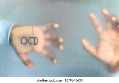 Concept Of Rising OCD(obsessive Compulsive Disorder) Patients Due To Coronavirus. Handwriting Text 