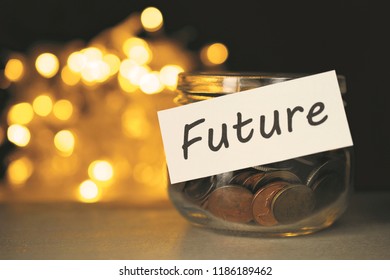 Concept of saving money for future.