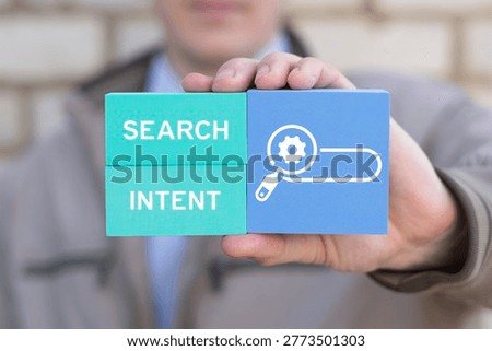 Concept of search intent generative AI SEO. 