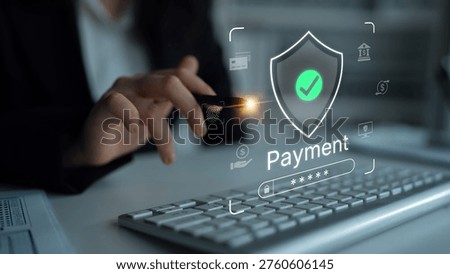 Concept of a secure payment gateway. This system uses encryption and authentication to protect financial transactions, ensuring safe and private online payments for users. Parse