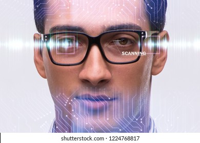 Concept of sensor implanted into human eye