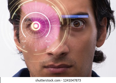 Concept of sensor implanted into human eye