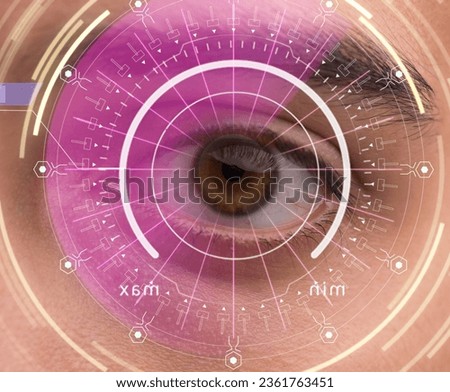 Concept of sensor implanted into human eye