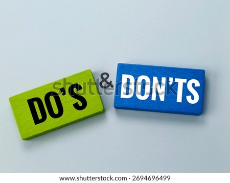 Do’s and Don’ts concept showing correct and wrong choices, business ethics, rules, guidelines, decision making and behavior principles illustration. 