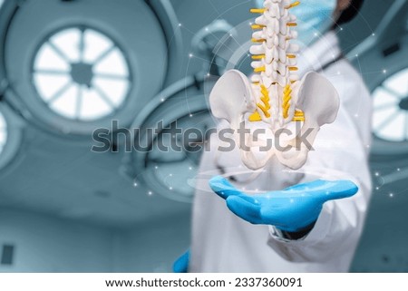 The concept of surgical treatment of the spine in the surgical department.