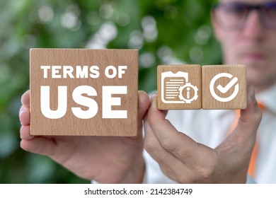 Concept Of Terms Of Use. Terms And Conditions Of Contract.