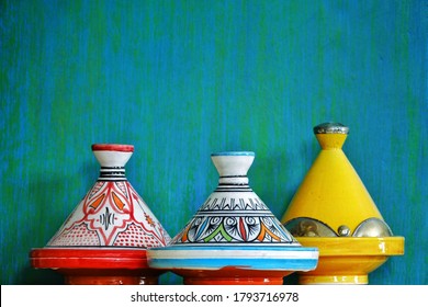 Concept Of Tourism With A Beautiful Moroccan Tagine Dish