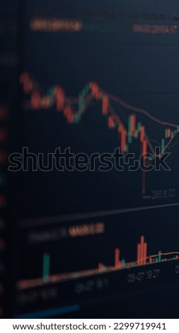 The concept of trading on a cryptocurrency exchange.
Stock market chart on a blue background. share dropdown list