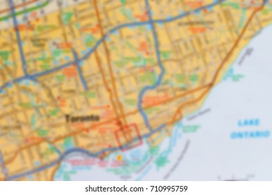 concept of travel. blurred background map