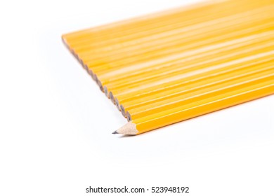 Concept Unique No 2 Pencils Isolated On White Background