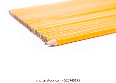 Concept Unique No 2 Pencils Isolated On White Background