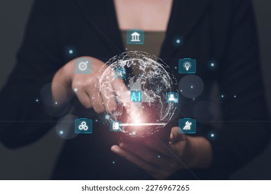 The concept of using AI systems to access big data and manage various data. Online marketing and access to customer data through Internet technology.	