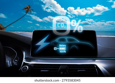The concept of using electric vehicles helps protect the environment and preserve the planet.