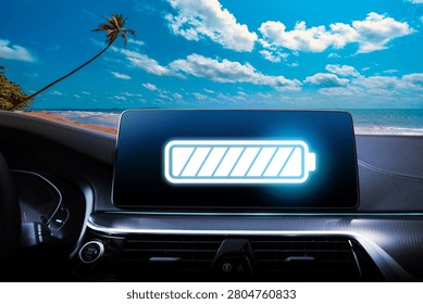 The concept of using electric vehicles helps protect the environment and preserve the planet.
