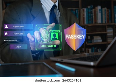 concept of using Passkey instead of a code set for maximum security Biometric Lock