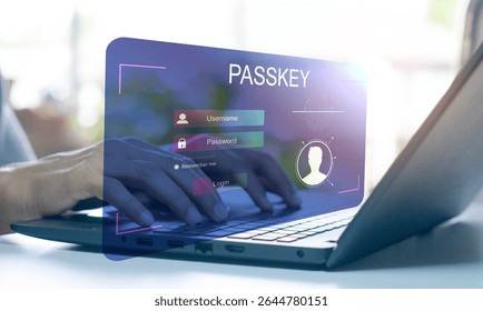 concept of using Passkey instead of a code set for maximum security Biometric Lock	