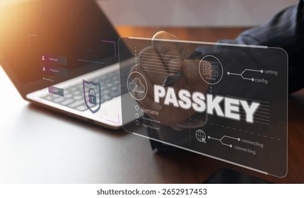 concept of using Passkey instead of a code set for maximum security Biometric Lock	