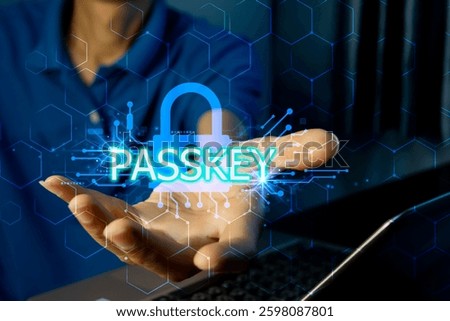 concept of using Passkey instead of a code set for maximum security Biometric Lock	