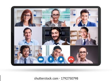 Concept Of Virtual Collaboration Through Videoconferencing