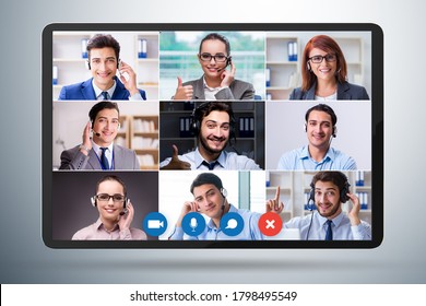 Concept Of Virtual Collaboration Through Videoconferencing