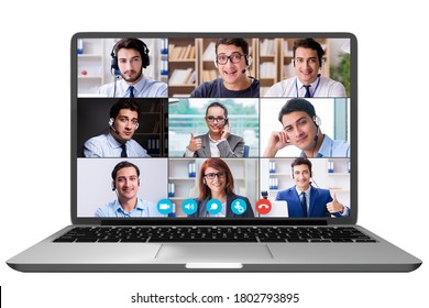 Concept Of Virtual Collaboration Through Videoconferencing