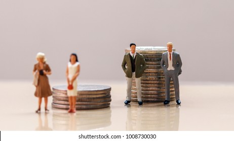 The concept of wage discrimination between men and women.